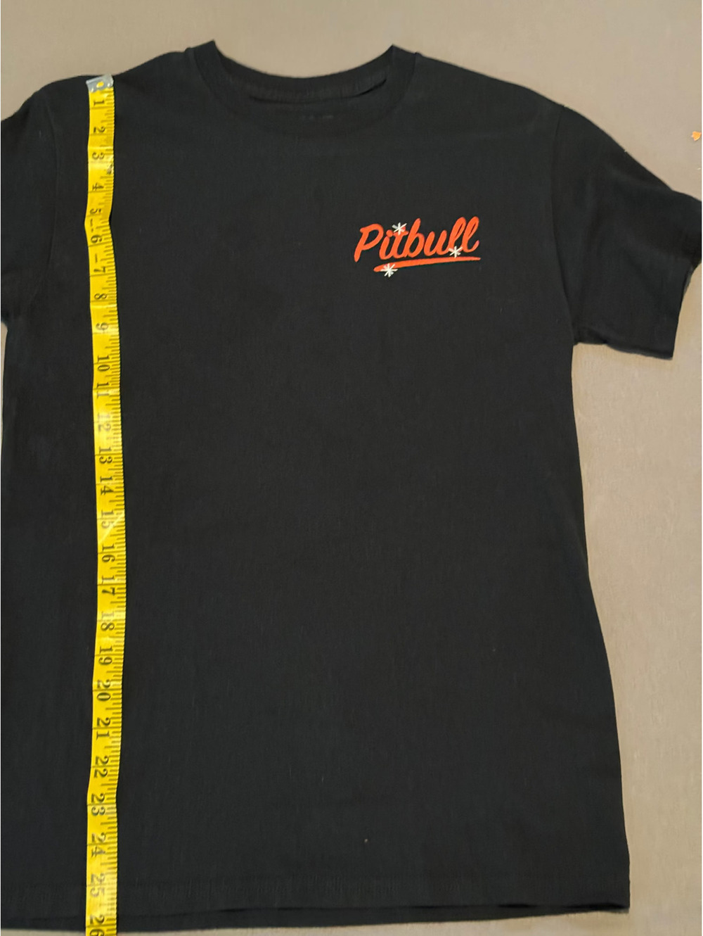 Pitbull Mr. Worldwide Black Graphic T-Shirt Size Small